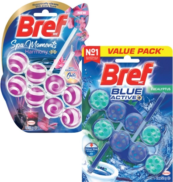 Bref In The Bowl Toilet Cleaner Twin Pack 100g