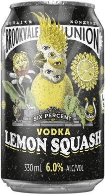 Brookvale Union Vodka Lemon Squash Cans 4x330mL