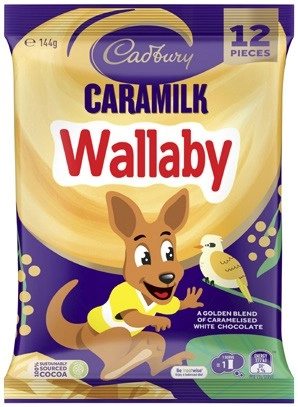 Cadbury Sharepack Caramilk Wallaby 144g