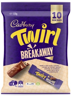 Cadbury Sharepack Twirl Breakaway 120g