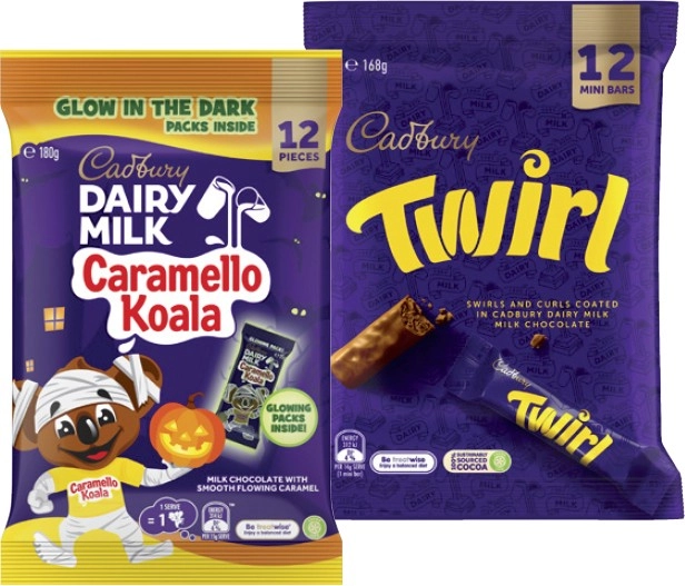 Cadbury Sharepacks 120g-180g