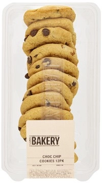 Coles Bakery Choc Chip Cookies 12 Pack