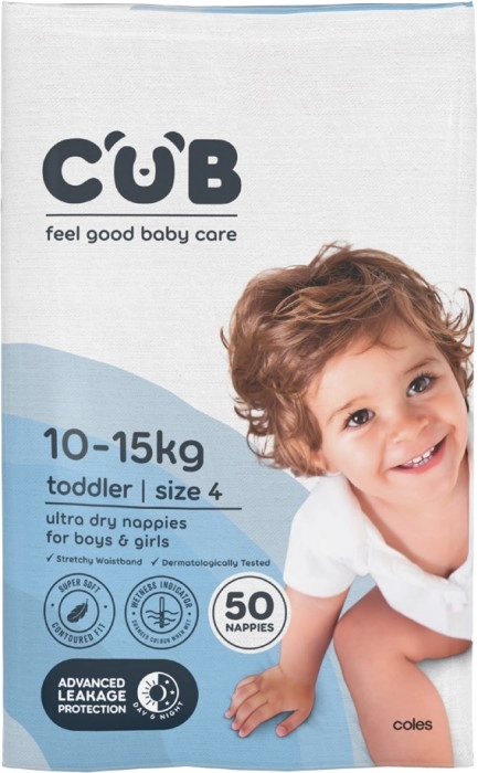 CUB Unisex Bulk Nappies 40 Pack-56 Pack