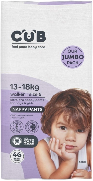 CUB Unisex Jumbo Nappy Pants 42 Pack-50 Pack