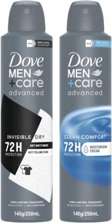 Dove Advanced Care Antiperspirant Aerosol Deodorant 250mL