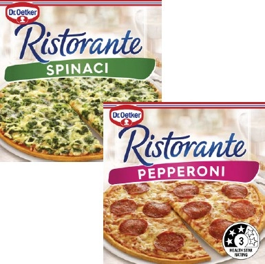 Dr. Oetker Frozen Ristorante Pizza 310g-390g