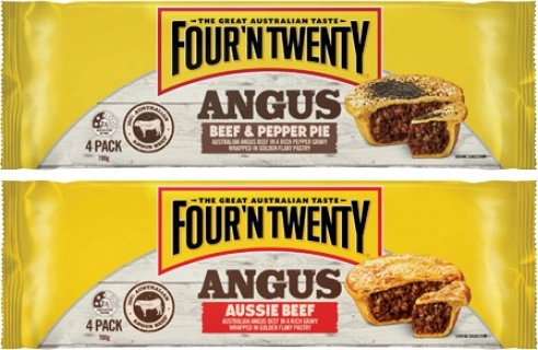 Four'N Twenty Angus Beef Pies 4 Pack 700g