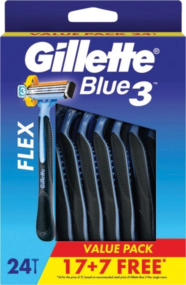 Gillette Men's Blue 3 Disposable Razors 24 Pack