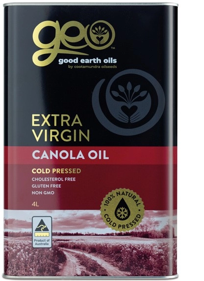 Good Earth Oils Extra Virgin Canola Oil 4 Litre