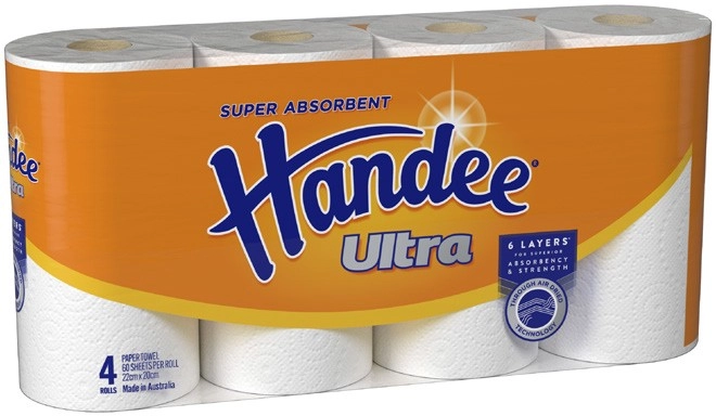 Handee Ultra Paper Towel 4 Pack