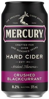 Mercury Hard Cider Blackcurrant Cans 6x375mL