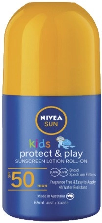 Nivea Sun Kids Roll On Sunscreen SPF50 65mL^