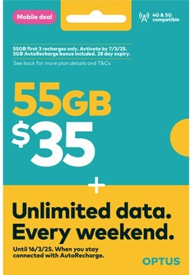 Optus $35 Prepaid SIM Starter Kit