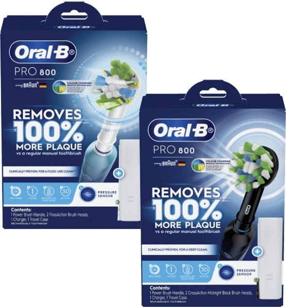 Oral B Pro 800 Electric Toothbrush 1 Pack