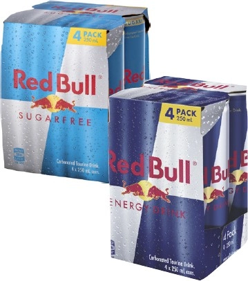 Red Bull Energy Drink 4x250mL