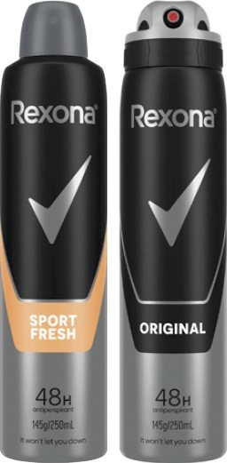 Rexona Antiperspirant Aerosol Deodorant 250mL