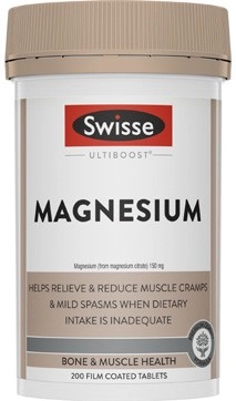 Swisse Ultiboost Magnesium Tablets 200 Pack