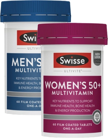 Swisse Ultivite 50+ Multivitamin Tablets 60 Pack