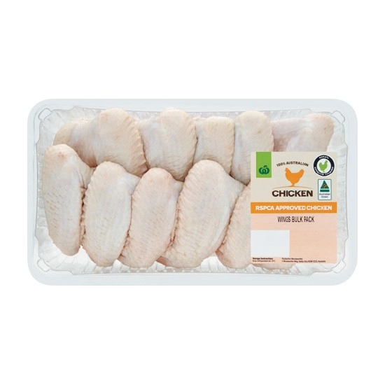 Australian Fresh RSPCA Approved Chicken Wings Bulk Tray