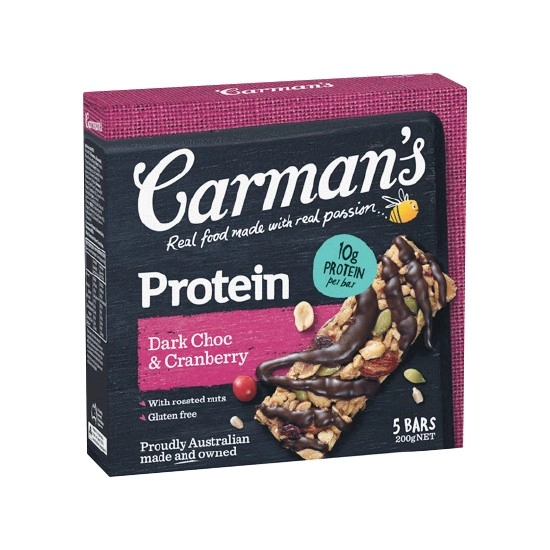 Carman's Protein Bars 150-200g Pk 5