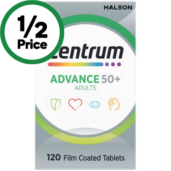 Centrum Advance 50+ Adults Tablets Pk 120~