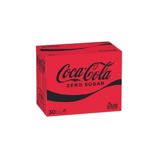 Coca-Cola Classic, Diet or Zero Sugar Soft Drink Varieties 30 x 375ml