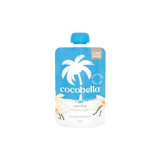 Cocobella Coconut Low Sugar Yoghurt Pouch 110g – From the Fridge