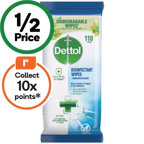 Dettol Disinfectant Wipes Pk 110