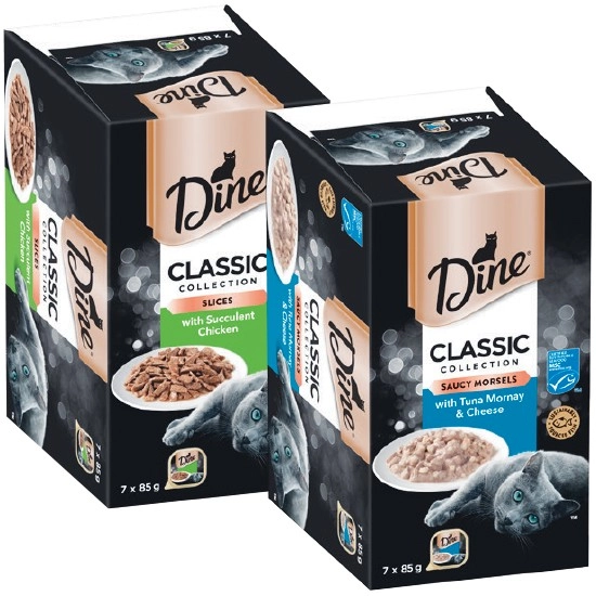 Dine Wet Cat Food Pk 7 x 85g