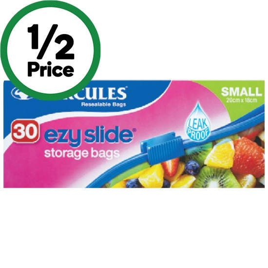 Hercules Ezy Slide Storage Bags Pk 30