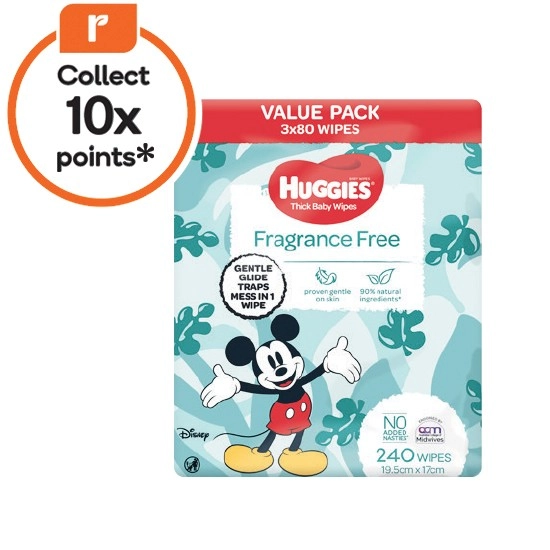 Huggies Baby Wipes Pk 240