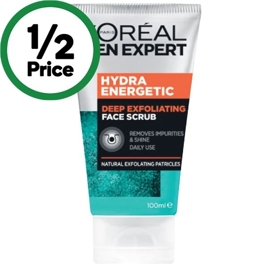 L'Oreal Men Expert Hydra Energetic Deep Exfoliating Face Scrub 100ml