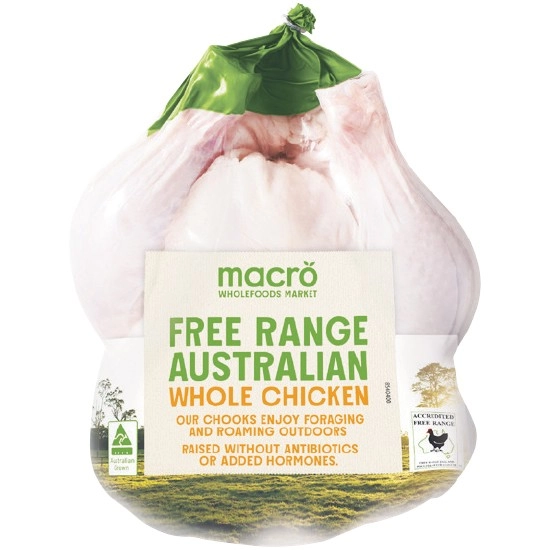 Macro Free Range Australian Fresh Whole Plain RSPCA Approved Chicken