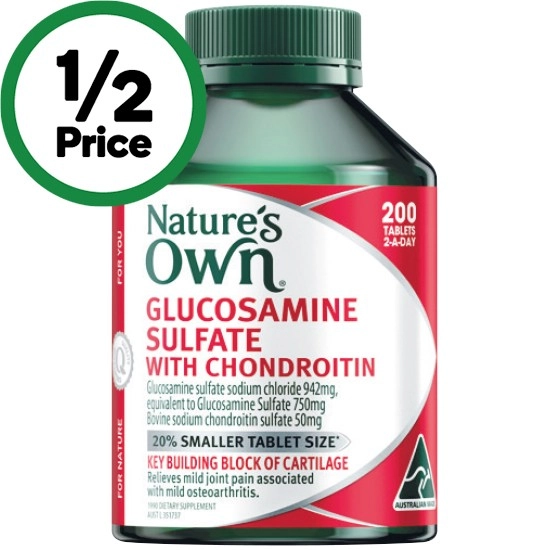 Nature's Own Glucosamine Sulfate with Chondroitin Pk 200~