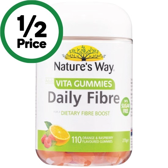 Nature's Way Daily Fibre Vita Gummies Pk 110~