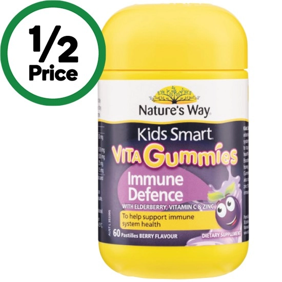 Nature's Way Kids Vita Gummies Immune Defence Pk 60~