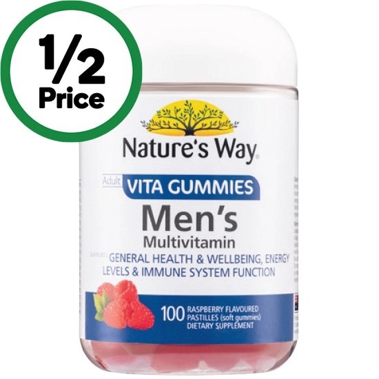 Nature's Way Men's Multivitamin Vita Gummies Pk 100~