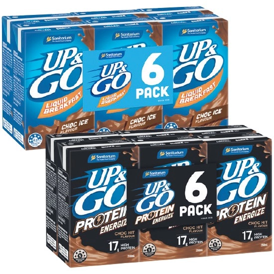 Sanitarium Up & Go or Up & Go Energize 6 x 250ml