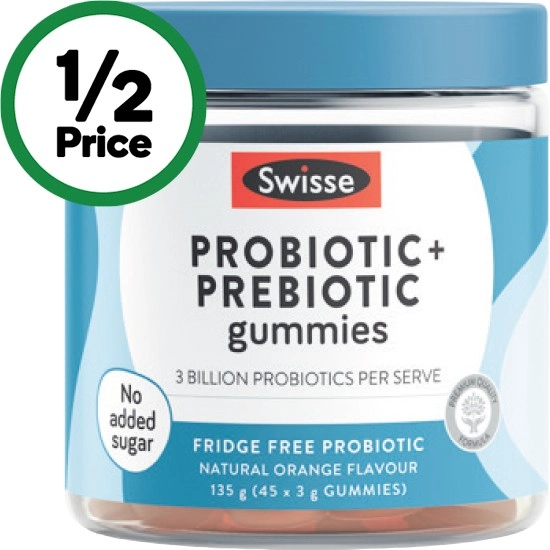 Swisse Probiotic + Prebiotic Gummies Pk 45~