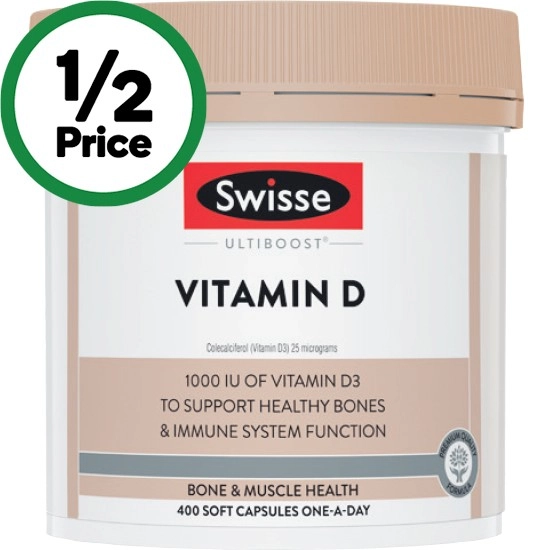 Swisse Ultiboost Vitamin D Capsules Pk 400~