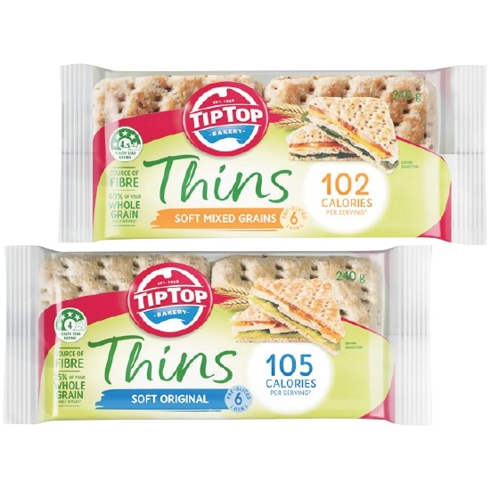 Tip Top Thins Varieties 200-240g Pk 6