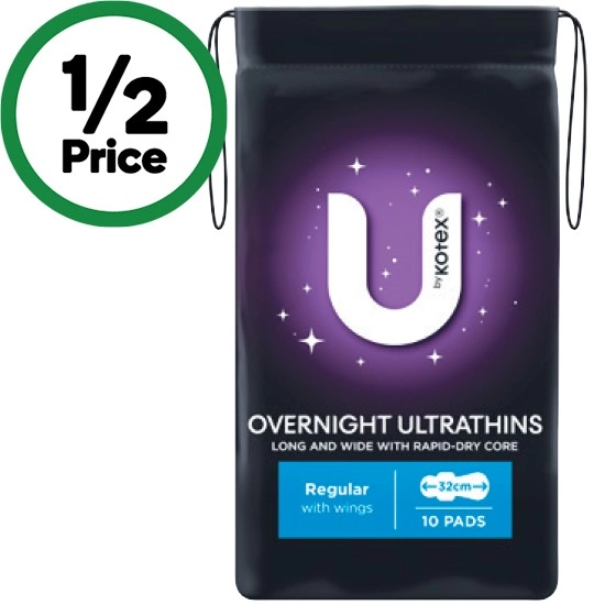 U By Kotex Ultrathins Pads Pk 8-14