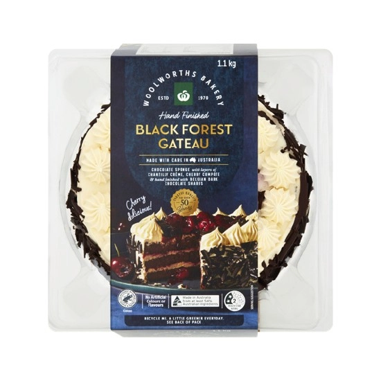 Woolworths Black Forest Gateau Cake 1.1 kg