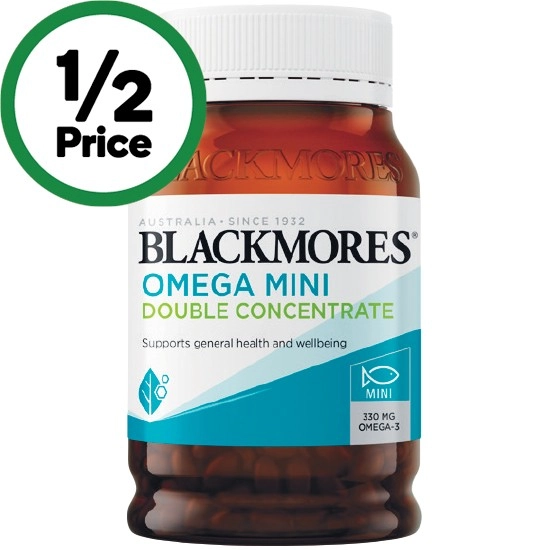 Blackmores Omega Mini Double Concentrate Capsules Pk 400†