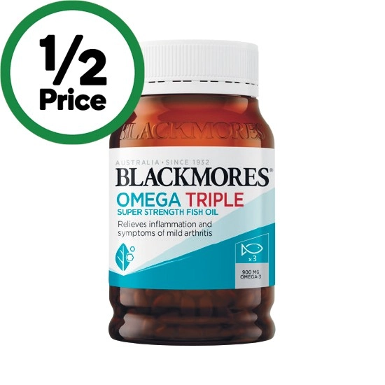 Blackmores Omega Triple Super Strength Fish Oil Capsules Pk 150†