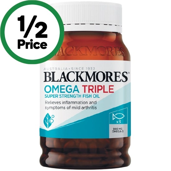 Blackmores Omega Triple Super Strength Fish Oil Capsules Pk 150†