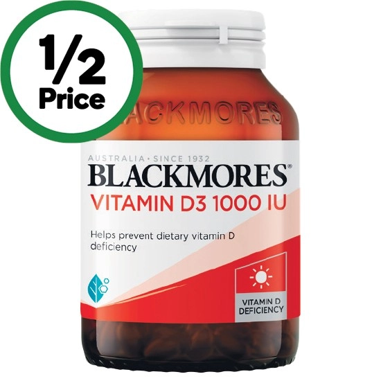 Blackmores Vitamin D3 1000iu Capsules Pk 200†