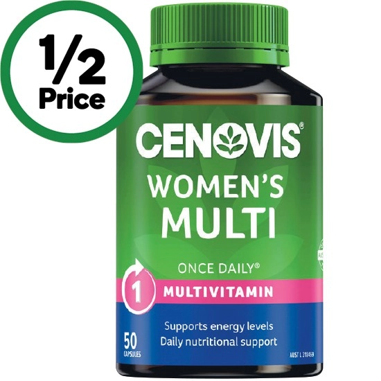 Cenovis Once Daily Women’s Multivitamin Caplets Pk 50*