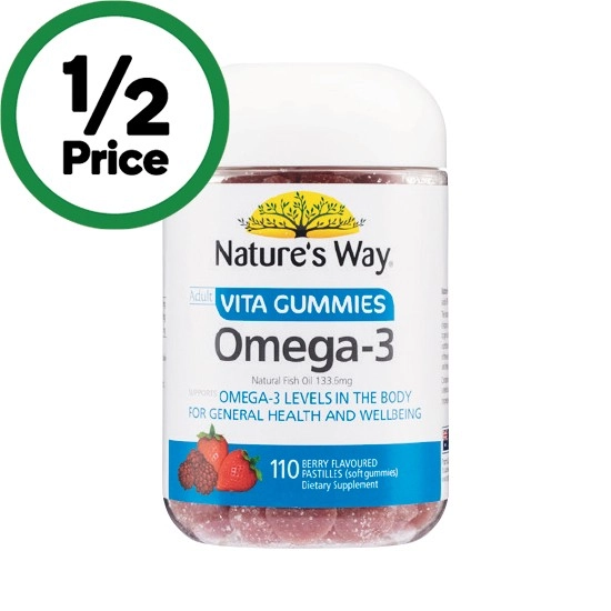 Nature’s Way Vita Gummies Omega-3 Pk 110†