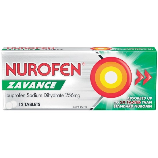 Nurofen Zavance Tablets or Caplets Pk 12†